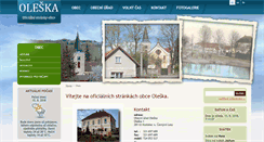 Desktop Screenshot of oleska.cz