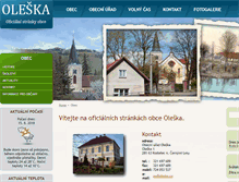 Tablet Screenshot of oleska.cz
